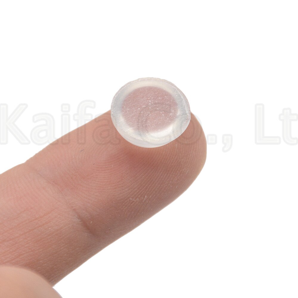 50PCS 11x 5mm Door Stops Self adhesive Silicone Pads Cabinet Bumpers Rubber Damper Buffer Cushion Furniture Hardware 11 * 5MM