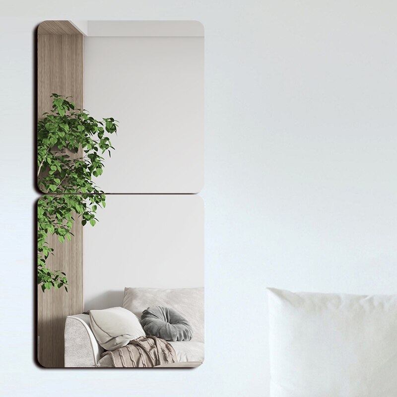 Acrylic HD Mirror Wall Mirror Sticker Soft Mirror Patch Full Height Mirror Living Room Makeup Mirror Bathroom Full Length Mirror