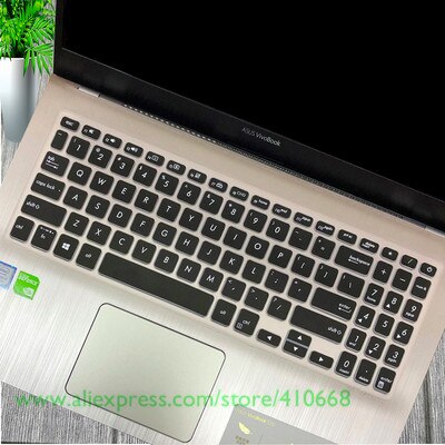 Til asus vivobook 15 asus  x509 x509fj x509fb x509fl x509fa x509 fa fb fj fl  fl8700f y5100 y5200f 15.6 tommer cover til tastaturet: Sort
