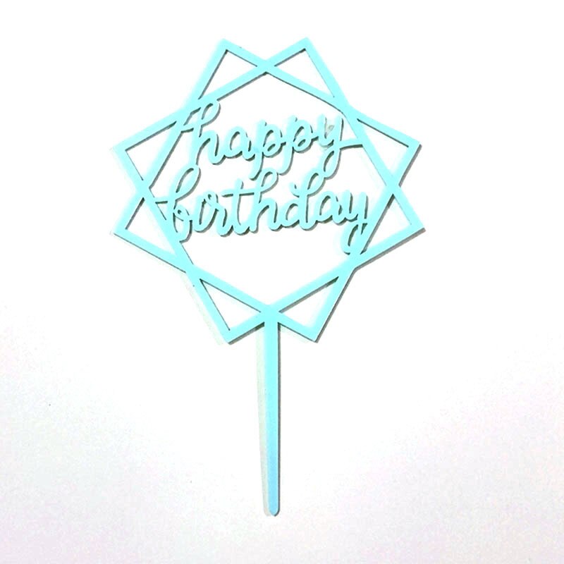 Glitter Glücklich Geburtstag Kuchen Topper Acryl Brief Gold Kuchen Dessert Top Flagge Dekoration für Geburtstag Party Hochzeit Liefert: Schokolade