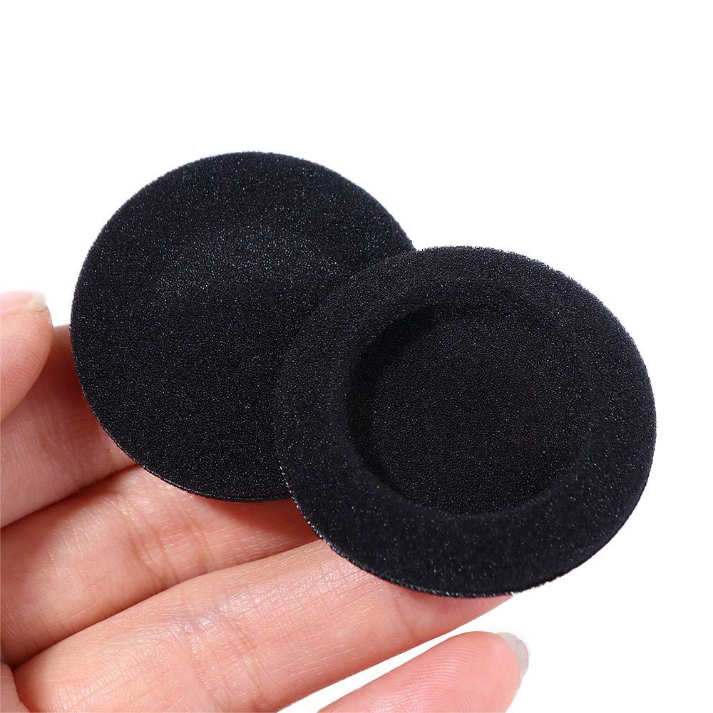 Reemplazo suave 35mm 40mm 45mm tapa de auriculares 50mm 55mm 60mm 65mm tapones para los oídos tapa almohadilla de espuma para auriculares almohadillas para los oídos de espuma de esponja