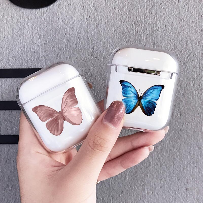 Funda de mariposa para Airpods Pro 2, funda bonita a la con dibujos, funda rígida para Airpods 2 Pro y cargador