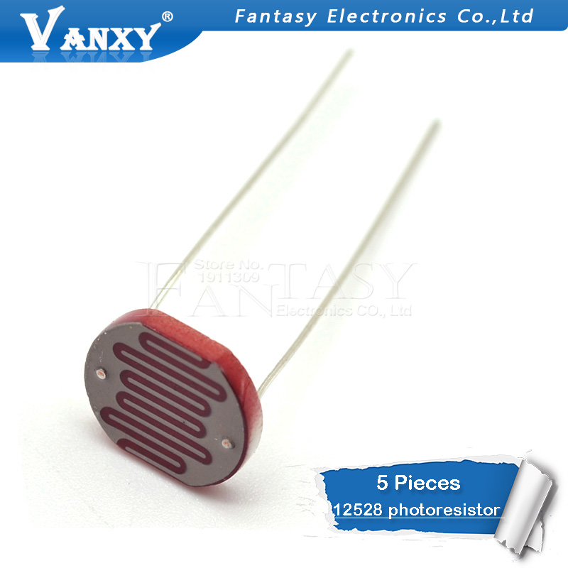 5pcs 12528 light dependent resistor photoresistor resistor 12mm photosensitive resistance 35515