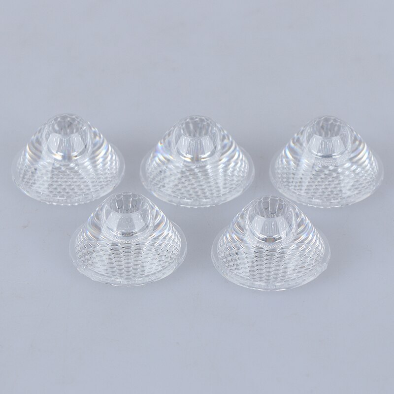 5 stuks 20mm 30 graden optische led lens reflector voor 1w 3w 5w led lamp