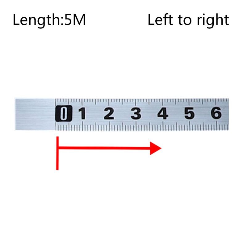 Tape Measure Metric 1M-5M Miter Track Measuring Tape Steel Ruler for T-track Router Saw Table Woodworking Tools J0PD