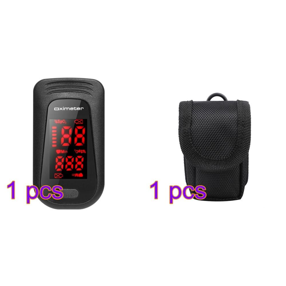 Hurtig sort sundhedspleje fingerspids pulsoximeter blod iltmonitor fingerspids oximeter hurtigt: Monitor taskec