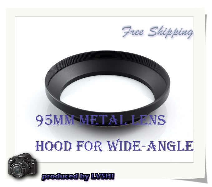 95mm Screw-in Metal Lens Hood For Wide angle Lens metal lens hoods Photography equipment