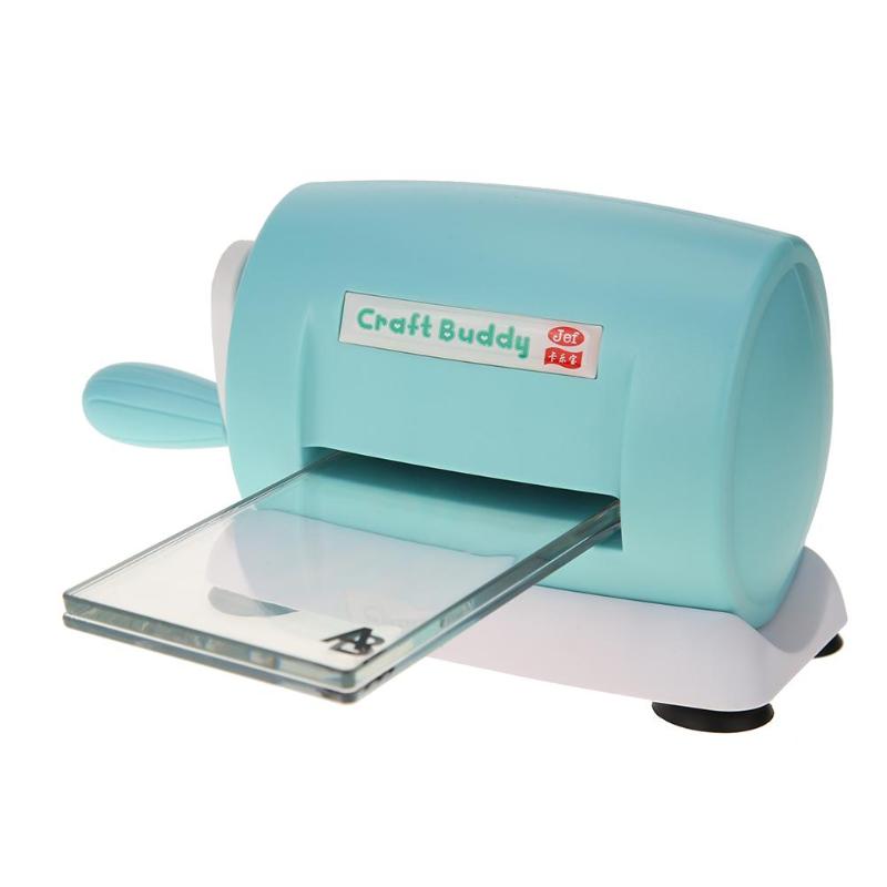 Gör-det-själv stansmaskin plast hantverk scrapbook album cutter papper skärning prägling scrapbooking stansmaskin hem prägling: Blå