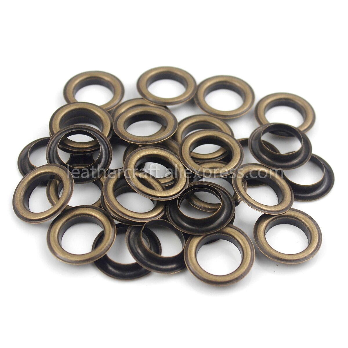 Œillets en laiton avec rondelle de 12mm, 100 ensembles, anneaux ronds pour chaussures, sac, chapeau, ceinture, #1000
