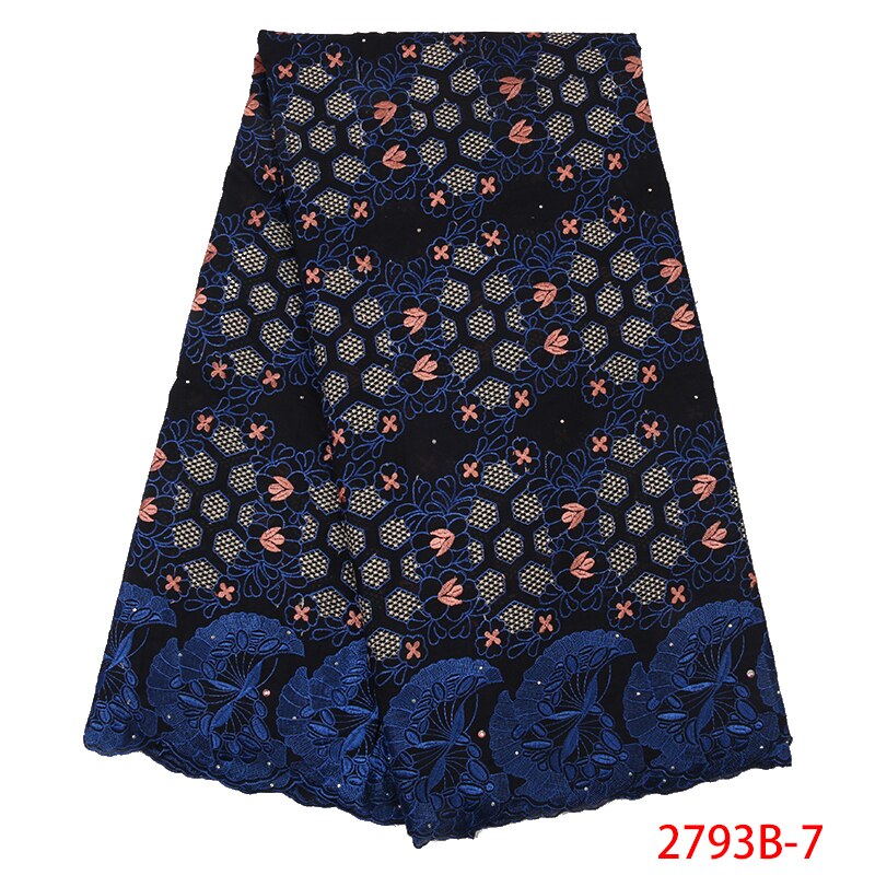 High Quality Nigerian Swiss Voile Lace Material African Cotton Lace Fabric
