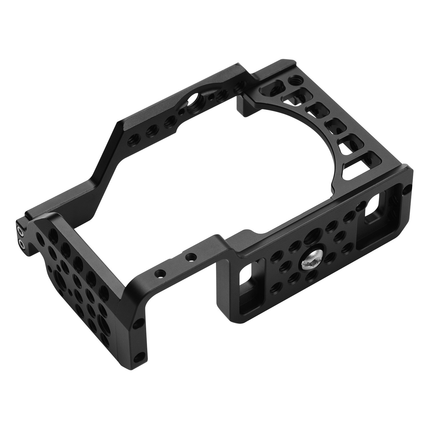 Aluminium Camera Cage Rig Met Koud Shoe Mount 1/4 3/8 Schroefgaten Voor Sony A6000/A6100/A6300/A6400/A6500 Camera &#39;S