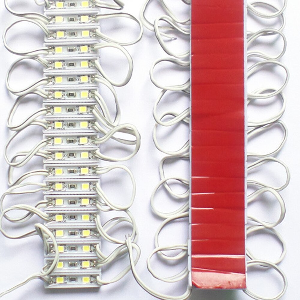 20pcs LED Modules 2835 SMD DC 12V 2 LEDs Backlight Waterdicht IP65 LED Teken Verlichting rood groen blauw geel wit