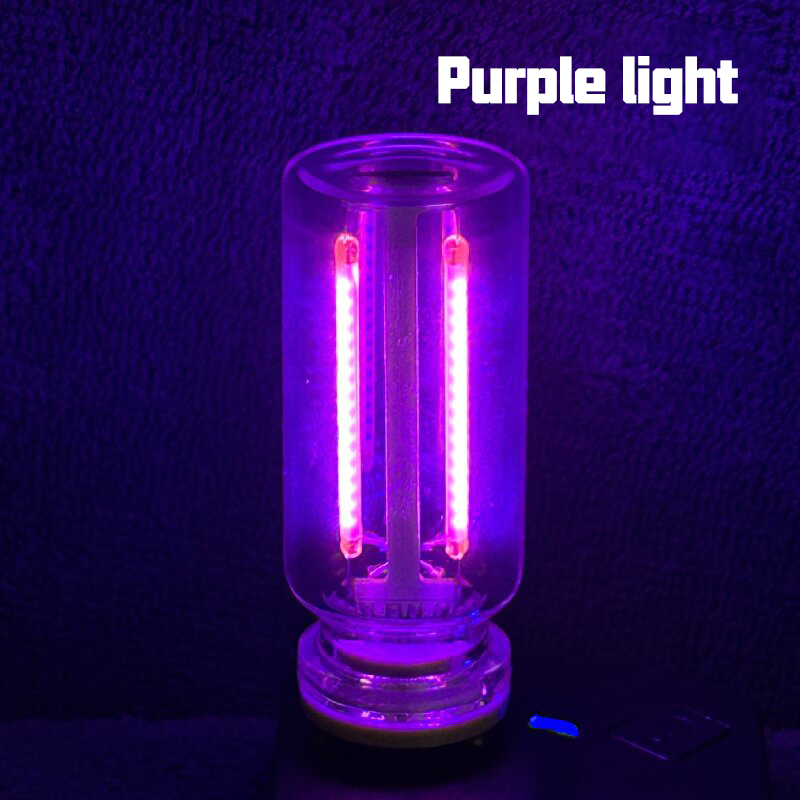 Retro usb led-glødepære med touch-dæmpning 5v retro led-pære med edison-funktion natlampe camping glødepære dekorativ led-belysning: Grøn