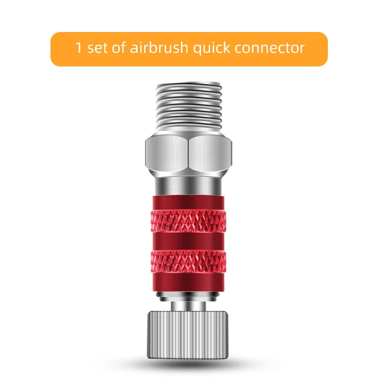 Air Brush Quick Release Coupling Adapter Airbrush Adjustment Control Valve Quick Disconnect Fit 1/8"Tool for Airbrush Sprayer: Khaki