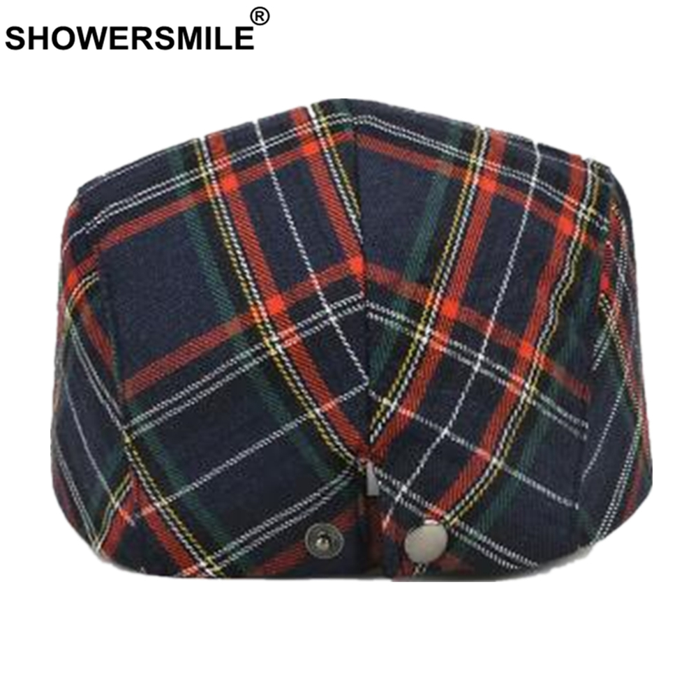 SHOWERSMILE Beret Hat British Style Flat Cap for Men Women Vintage Gatsby Newsboy Cap Spring Summer Driver Cabbie Hat