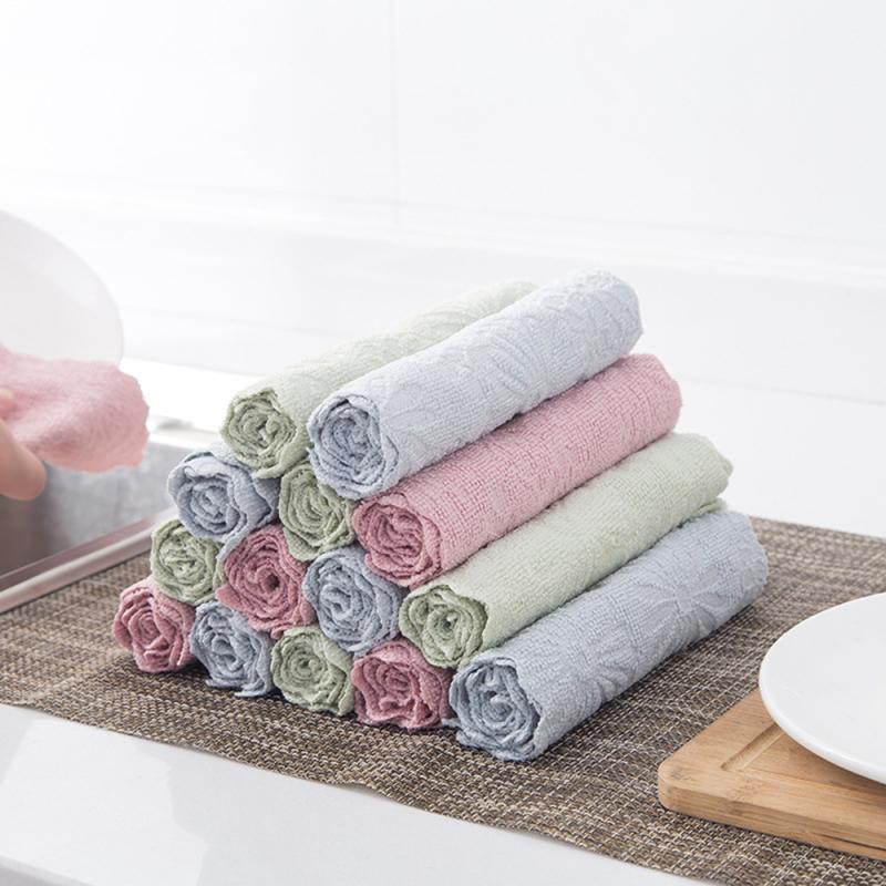 1Pc Huishoudelijke Super Absorberende Schoonmaakdoekje Rag Voor Auto 'S Microfiber Keuken Handdoek Vaatdoeken Wassen Poetslappen Voor Schotel