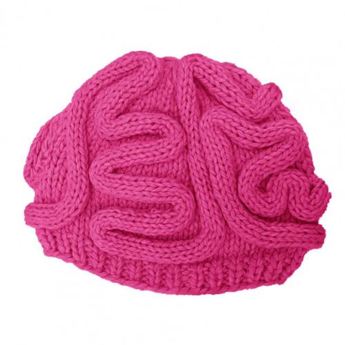 Mutsen Hoeden Spoof Horror Hersenen Gebreide Hoed Grappige Warm Cap Party Hoofddeksels Fotografie Props Caps Hoofddeksels Voor Party 14 Kleuren: Rose Red