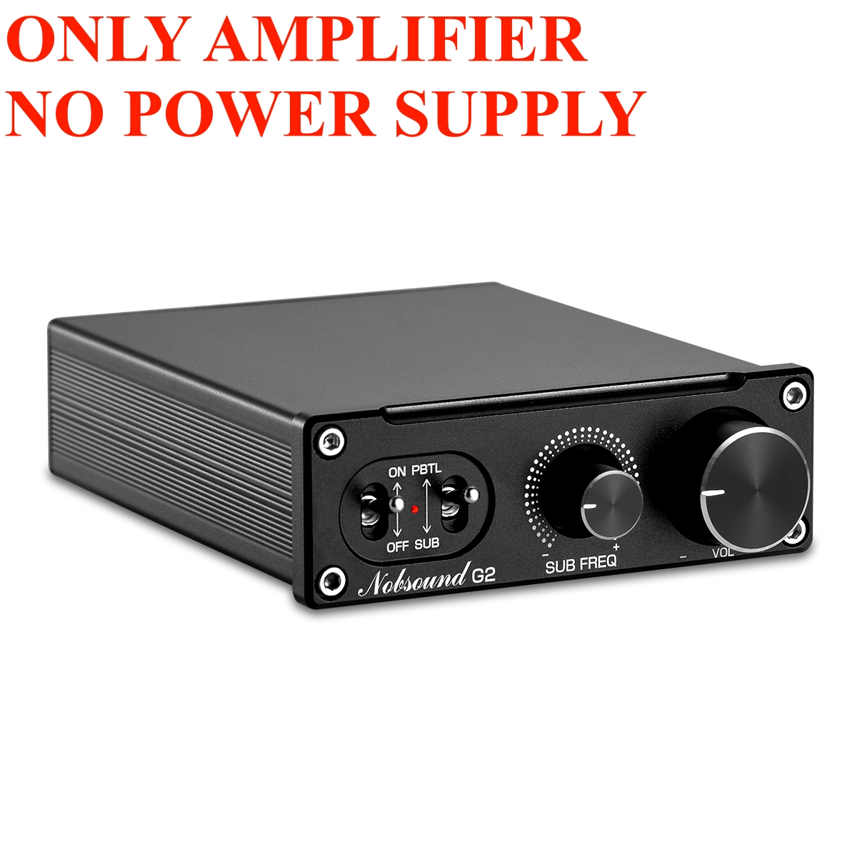 Nobsound Hi-Fi G2 Mono Channel Digital Amp Subwoofer / Full-Frequency Mini Stereo Audio Home Desktop Power Amplifier 100W: transparent