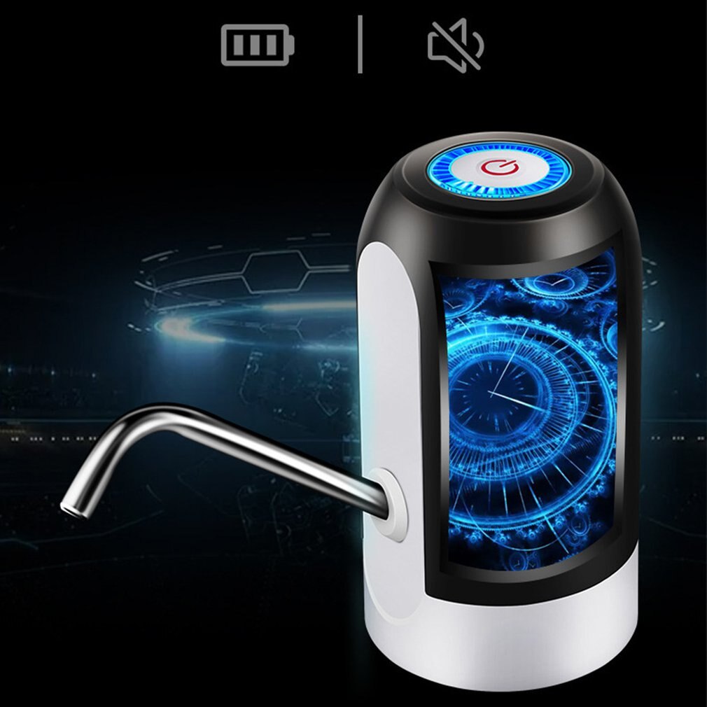 Eachbid Water Dispenser, Double Purpose, USB Rechargeable, For Universal 2-5 Gallon Bottles, Black - View #3