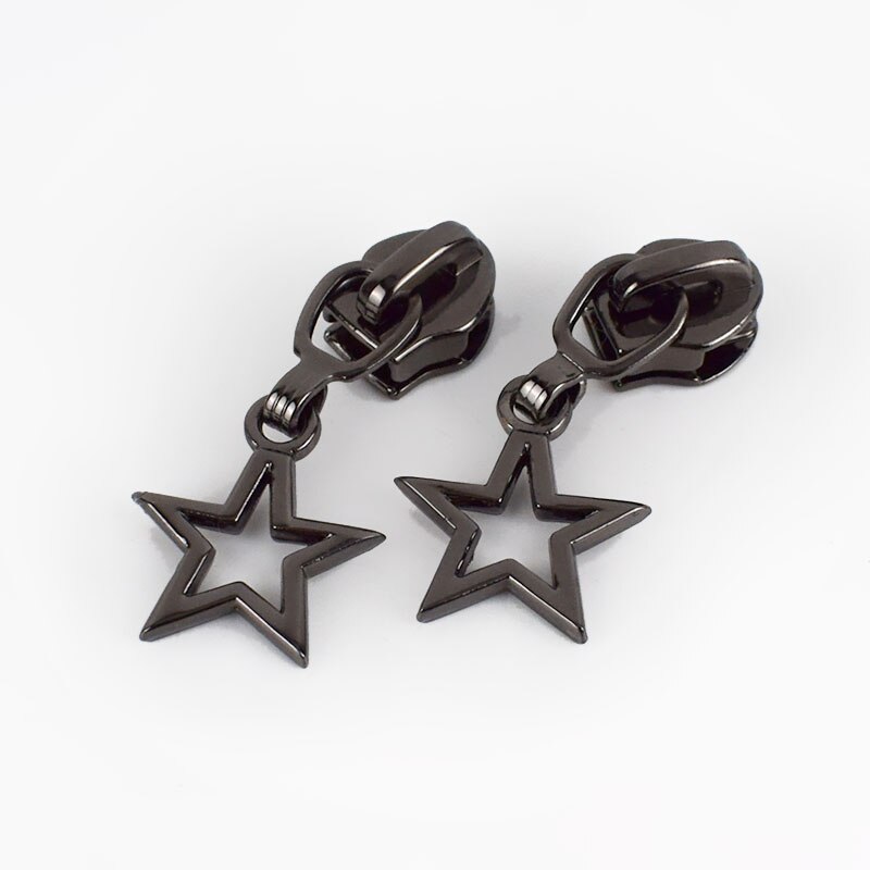 5 sztuk suwaki z zamkiem błyskawicznym dla 5 # nylonowy zamek torba kieszeń główna część suwaka zamek błyskawiczny zestawy naprawcze wymiana DIY akcesoria robić szycia: gunblack