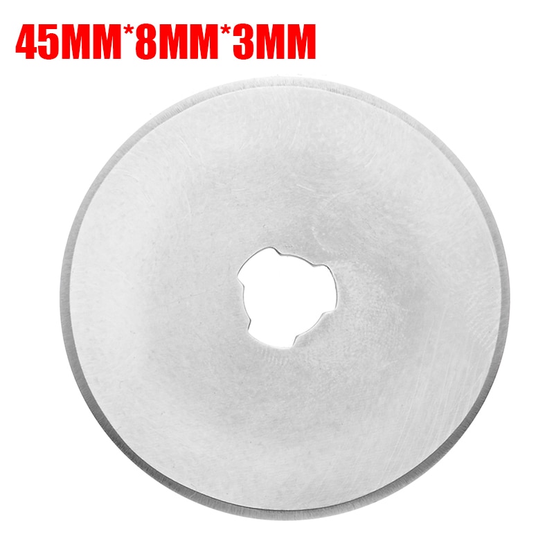 Cuchilla de corte Circular de 45mm, cortador rotativo de acero prémium para tela, herramientas de costura de cuero para Patchwork, 10 Uds.