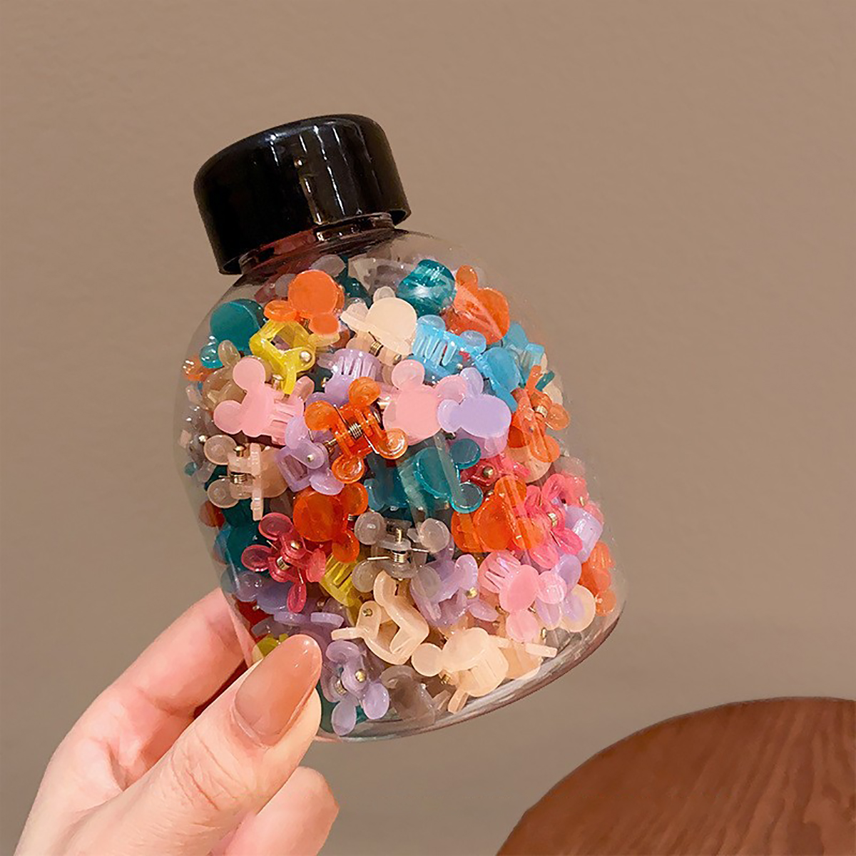 100pes/Can Girl Baby Bangs And Broken Hair Tool Hair Grabbing Claw Baby Small Mini Hair Clip, Hair Grabbing Accessory: Pink