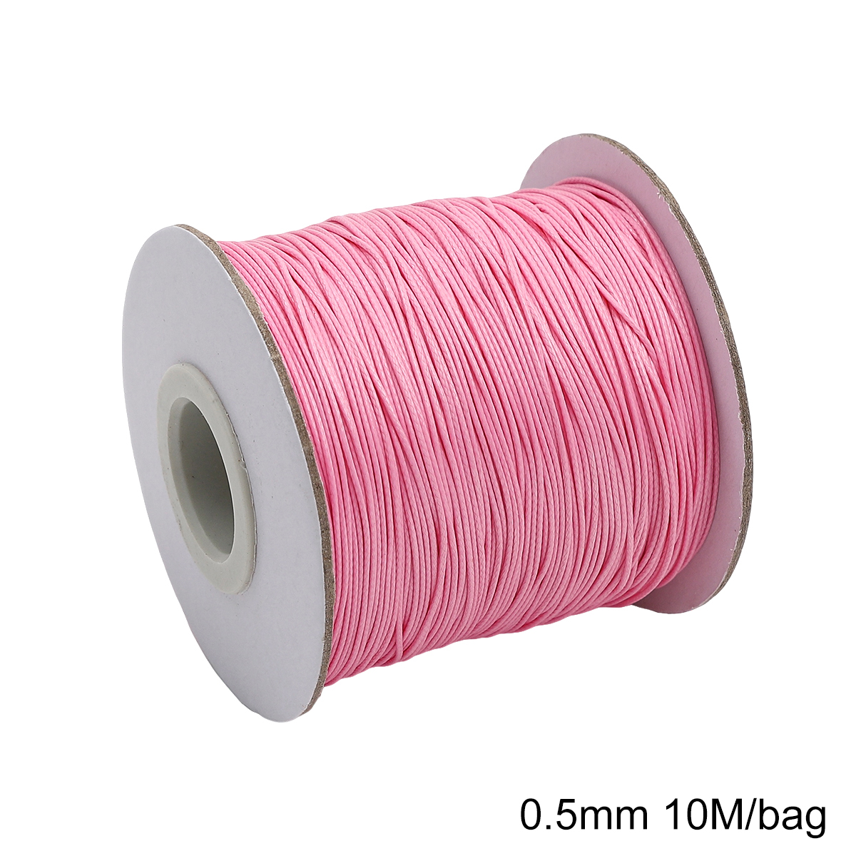 Cordão de algodão encerado coreano 0.5mm, fio encerado, colar, corda, contas para pulseira diy, descobertas de fabricação de jóias, 10 m/lote: CINZA