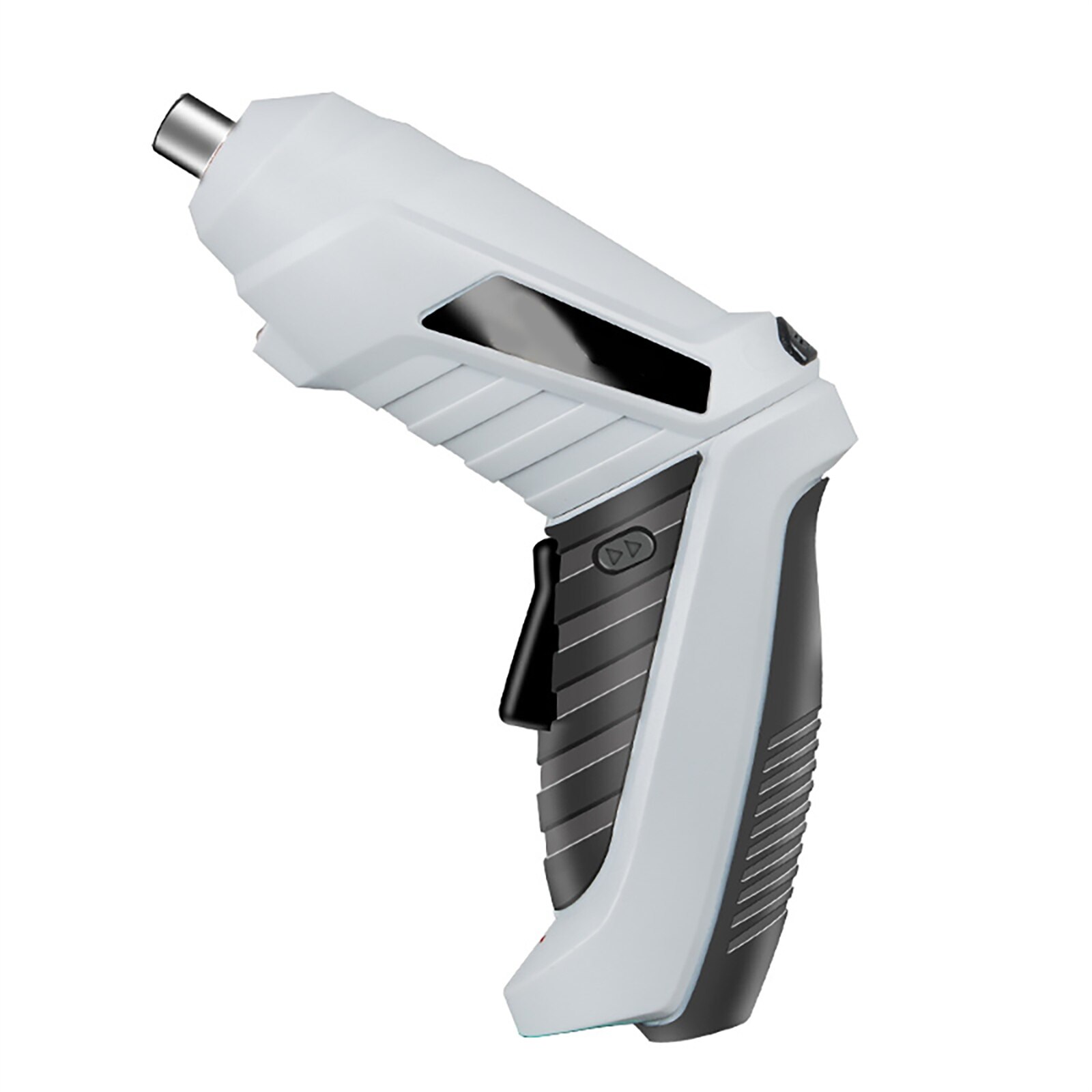 Multifunctional Electric Screwdriver Rechargeable Electric Screwdriver Set Mini Household Lithium Battery Tool Electric Drill: Grey