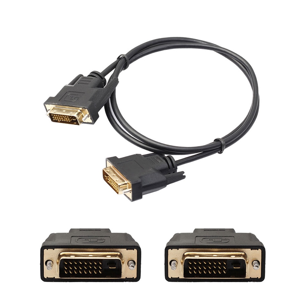 Hoge snelheid DVI Kabel DVI-D 24 + 1 Dual Link Male naar Male Digital Video Vergulde Kabel voor Laptop DVD HDTV XBOX Projector
