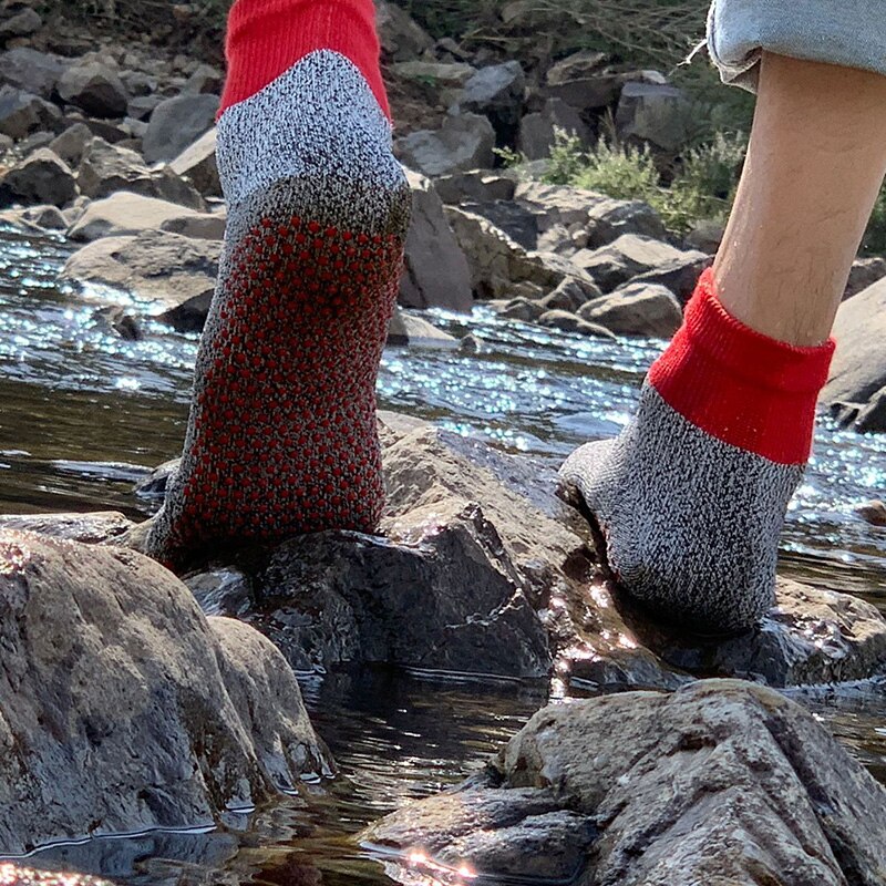 HPPE 5 Level Anti-cut Socks Outdoor Beach Wear-resistant Silicone High-strength Toe Socks Protection Anti-stab Five-finger Socks: F