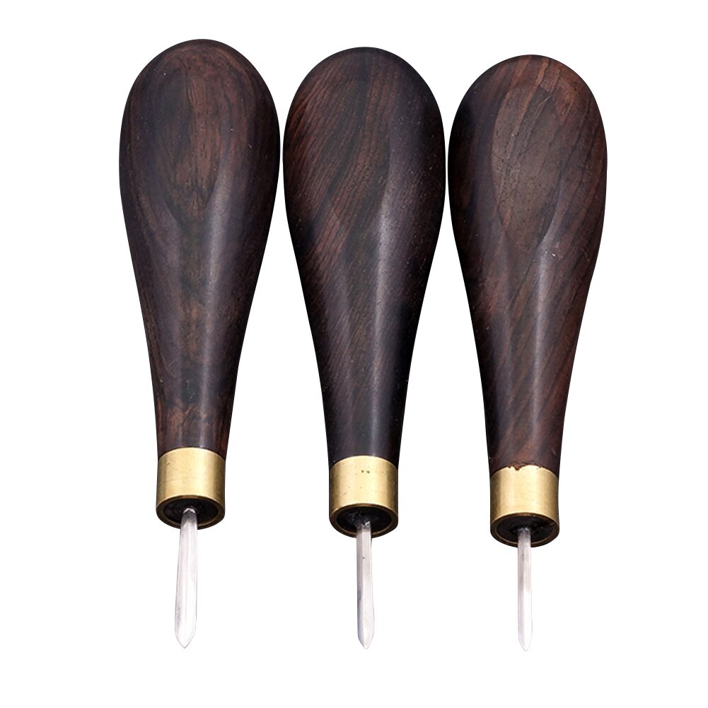 Leather Craft Awl Hand Sewing Tool Leather Edge Slicker Kit Awl Hole Puncher Positioning Drill Tools Leathercraft Needle Tool
