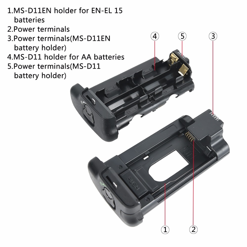 DSTE MB-D11H Battery Grip for Nikon D7000 DSLR Camera