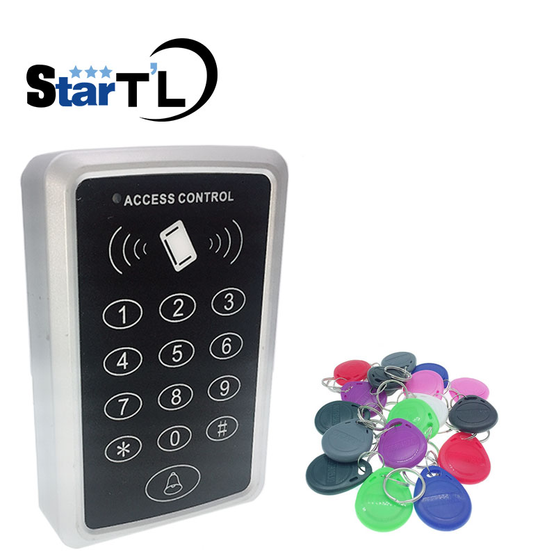 10 rfid tag + RFID Proximity Card Toegangscontrole Systeem RFID/EM Toetsenbord Card Toegangscontrole Deur opener