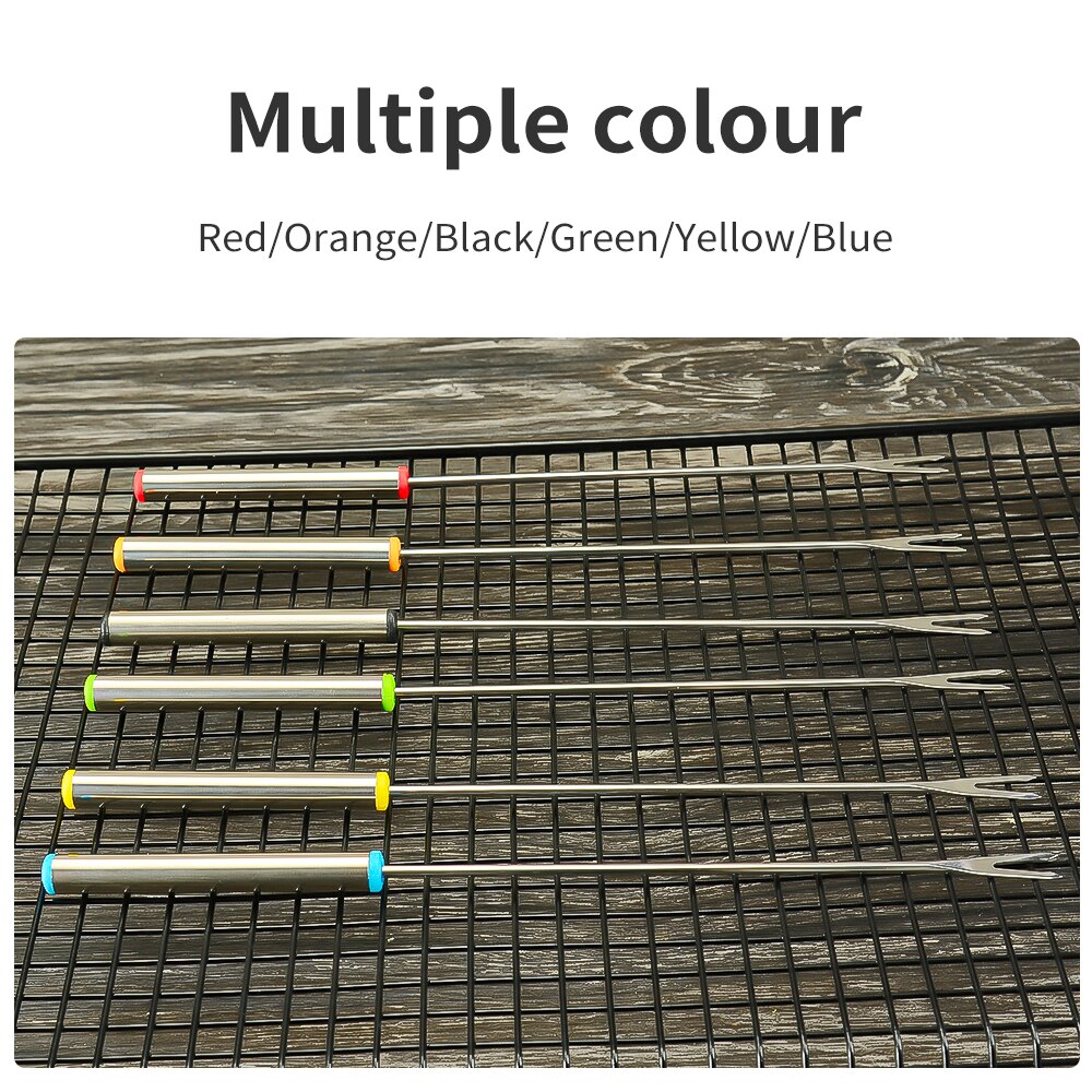 BBQ Tool Set Roasting Sticks Forks Set Campfire Firepit Sausage BBQ Silicone Oil Bottle Baking Mat Cooking Grilling Party Camp