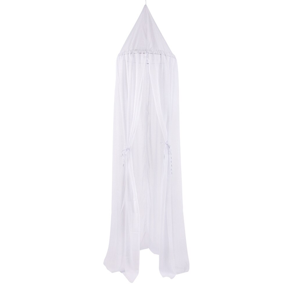 240cm Kids Children Bedroom Bed Dream Curtain Tent Canopy Hanging Summer Mosquito Net Decor: White