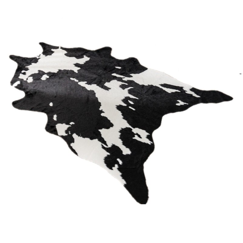 Alfombra con estampado de Tigre, antideslizante, piel de vaca, leopardo, piel sintética,: 75x120 cow