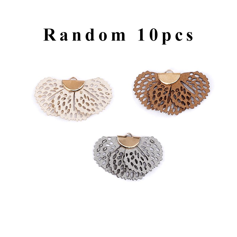 Lote de 10 unidades de borlas, accesorios de joyería, accesorios para pendientes, borlas de anillo de metal, fabricación de pendientes, joyería aros para mujer: Random 10pcs