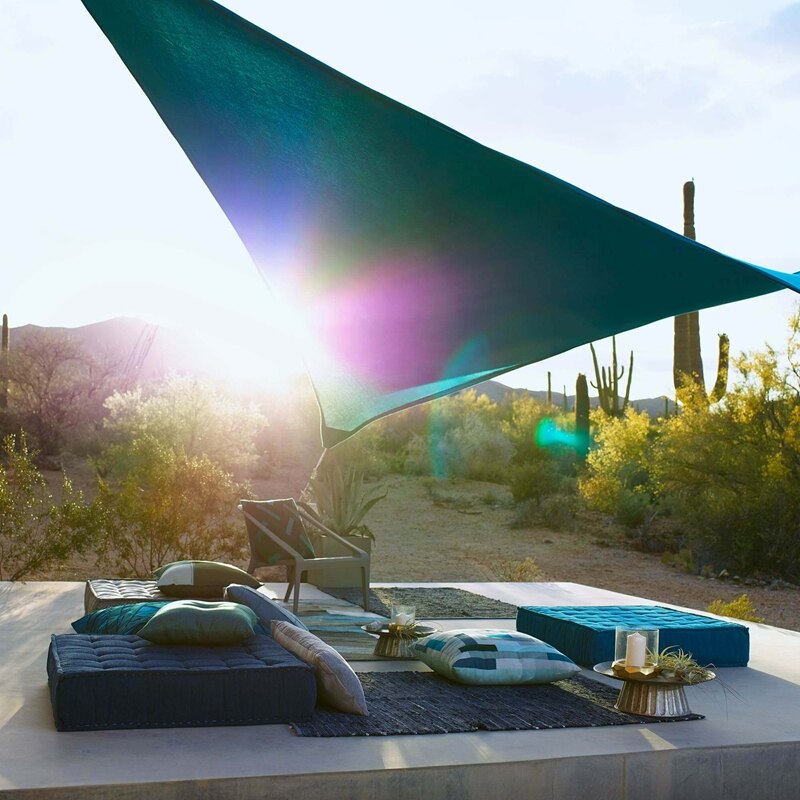 280GSM Waterproof Polyester Shade Sail Rectangle Triangle Awning Outdoor Waterproof Tents Garden Terrace Swimming Shade