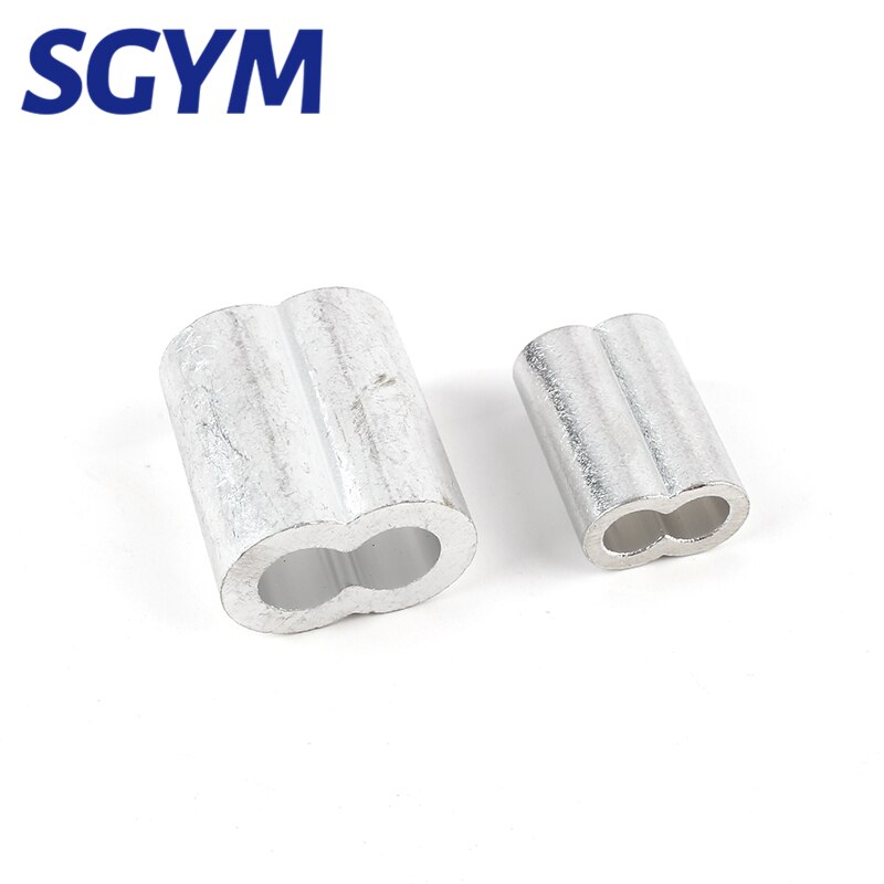 M1.0 M1.2 M1.5 M2 M3 M5 M6 M8 M10 manguitos de aluminio carcasa casquillos para cuerdas de alambre de Cable crimpado acero Chuck chaqueta