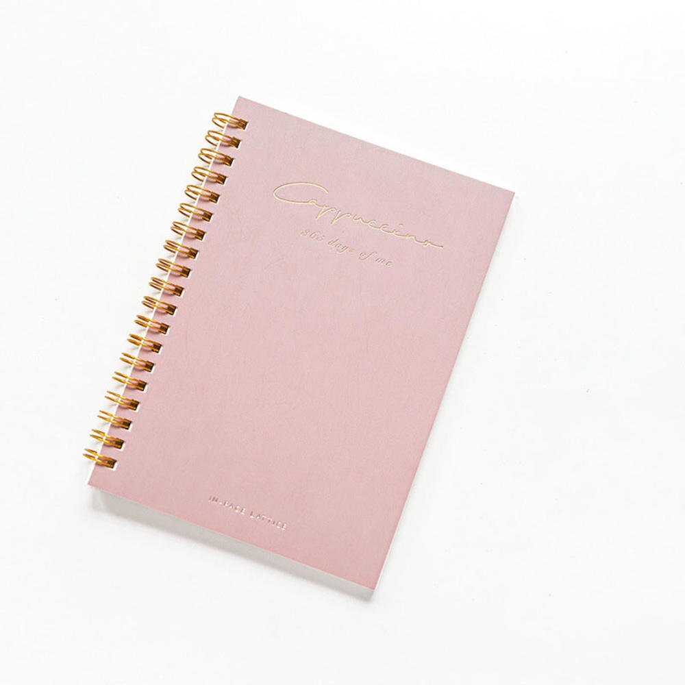 120 Pages B6 Notebook Travel Diary Horizontal Line Grid Coil Book Notepad Student School Office Supplies: Burgundy