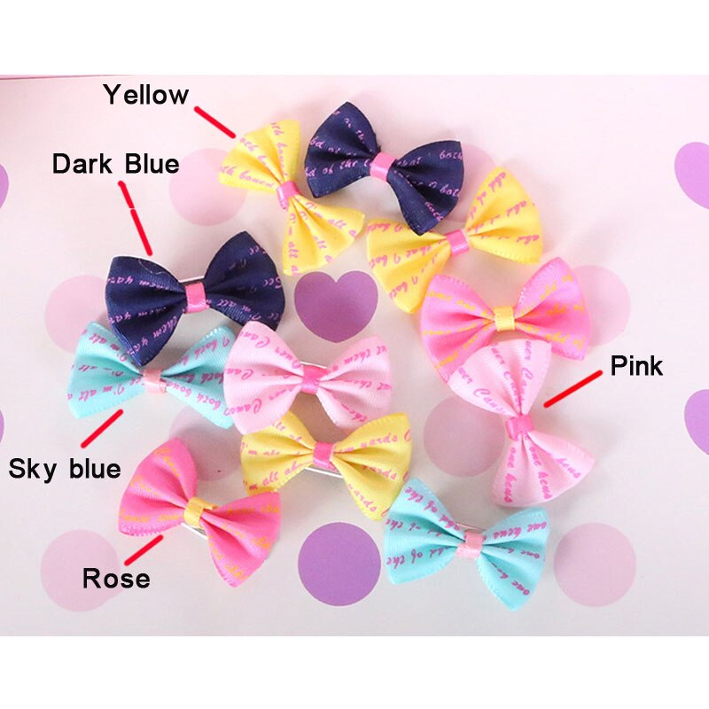 Accesorios para el pelo para perros pequeños, lazos, tocado, suministros para mascotas, pinzas para el pelo, accesorios de lazos de mesa con banda de goma