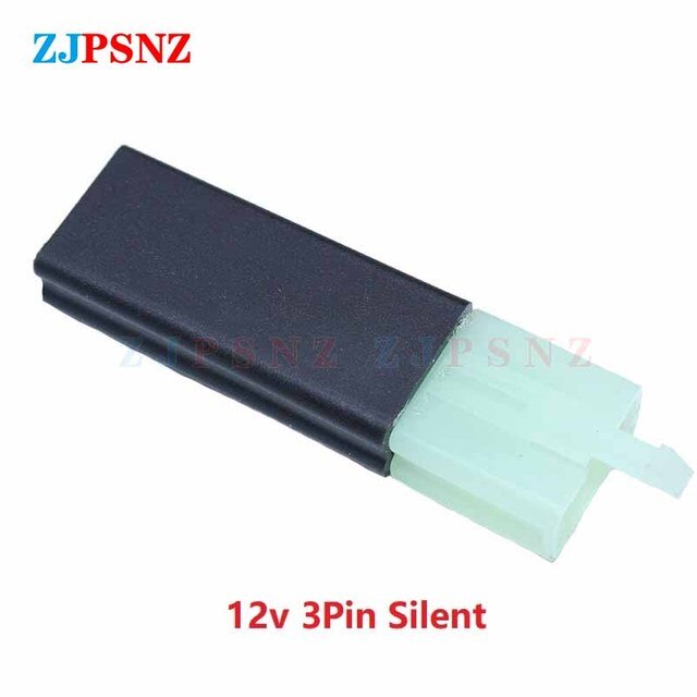 Relais clignotant à 2 fils, 12V, 48V, 64V, 3 broches, clignotant rond, signaux de clignotants, relais, Buzzer, indicateur LED: Or