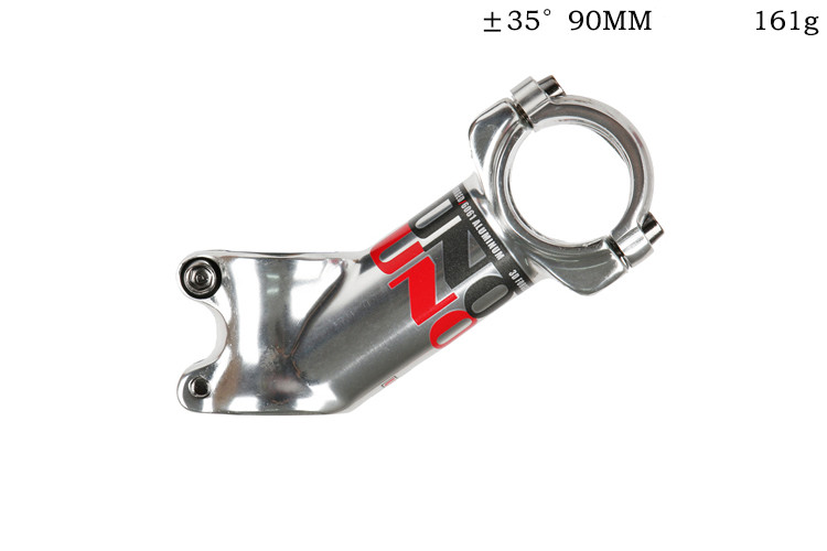 Zilver Uno Mountainbike Mtb Ultralichte Racefiets Stuurpen 7 /35 /17 ° Graden Van de Negatieve Hoek Stem Kraan: 35 degree 90mm