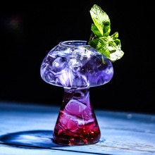 Netto Rode Paddestoel Cup Cocktail Glas Creatieve Water Glas Gourmet Bar Gewijd Glas Persoonlijkheid Glas LB113012