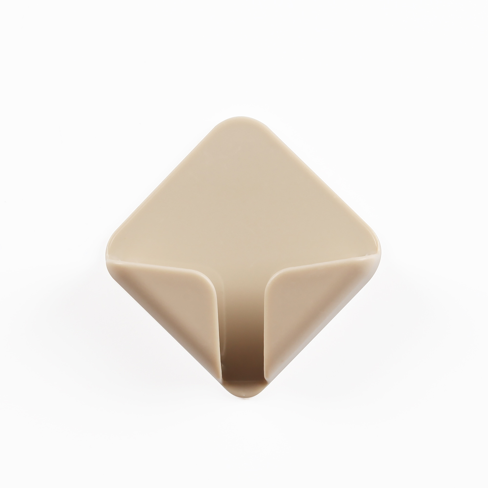 Colgador de enchufe sin clavos, gancho de repisa para cable de alimentación, ganchos de almacenamiento de pared, gancho de tapón para cocina, ganchos adhesivos, 1 Uds.: Chocolate