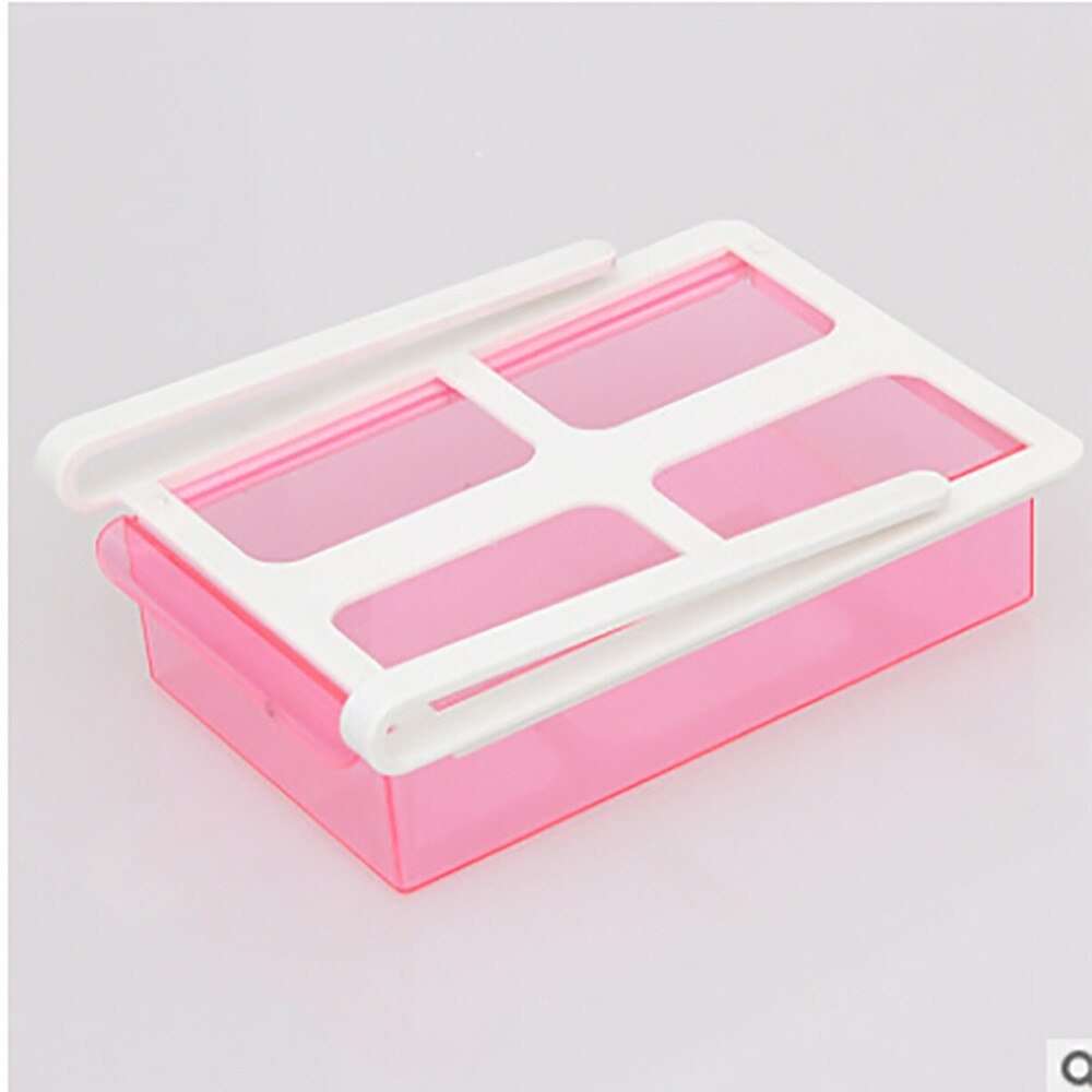 Slide Fridge Freezer Organizer Refrigerator Storage Rack Shelf Drawer Food Container Freezer Storage containers Kitchen Boxes