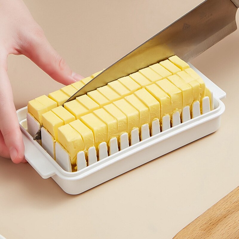 Butter Cutting Storage Box Butter Dish Cutter With Lid Transparent Cheese Slicer Tray Container Household Kitchen Tool 1
