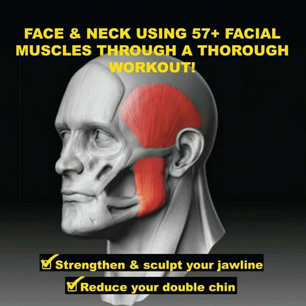 JawLine Exerciser Tone Your Face Facial Toner Anti-Wrinkle Facial Muscle Jaw Trainer Chews Device Face-lift Artifact Beauty