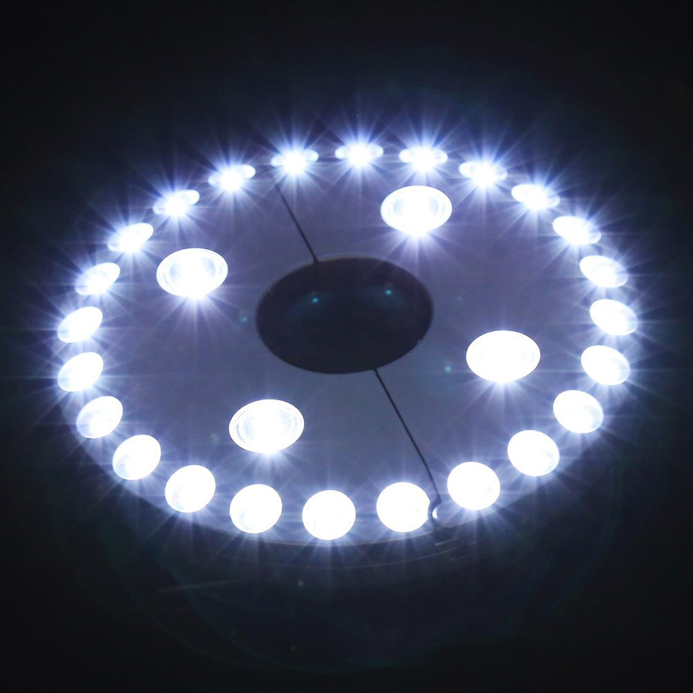 24 + 4 LED multi-fonction parapluie lumière extérieure jardin crochet LED Lumen Camping lumière WWO66
