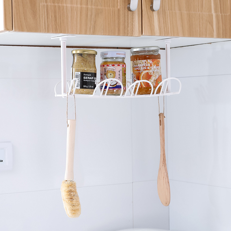 Hanging Wire Storage Rack Cable Management Tray Wire Cord Power Strip Adapter Organizer Shelf Storage Basket Holder Under Desk